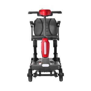 Electric Folding Wheelchair Device for Travel, Silver