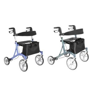 rollator with footrest